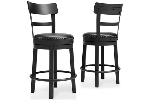 Valebeck Black Counter Height Bar Stool - D546-624 - Lara Furniture