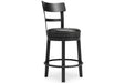 Valebeck Black Counter Height Bar Stool - D546-624 - Lara Furniture