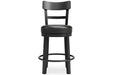 Valebeck Black Counter Height Bar Stool - D546-624 - Lara Furniture