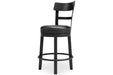 Valebeck Black Counter Height Bar Stool - D546-624 - Lara Furniture