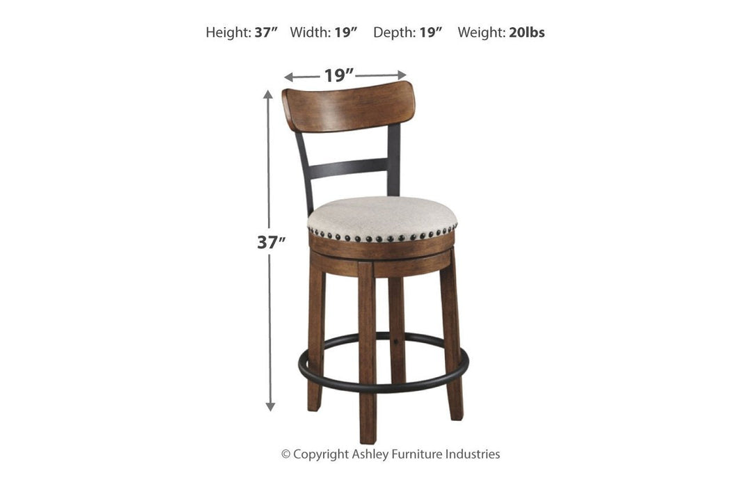 Valebeck Brown Counter Height Bar Stool - D546-424 - Lara Furniture