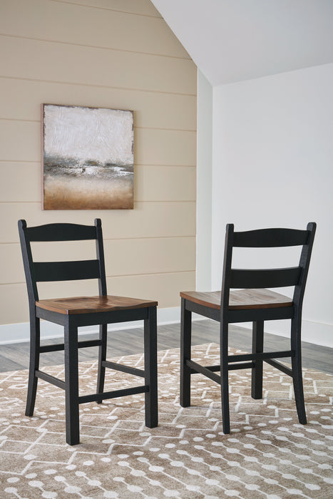 Valebeck Counter Height Barstool (Set of 2) - D546-724