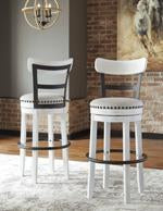 Valebeck White Bar Height Bar Stool - D546-530 - Lara Furniture