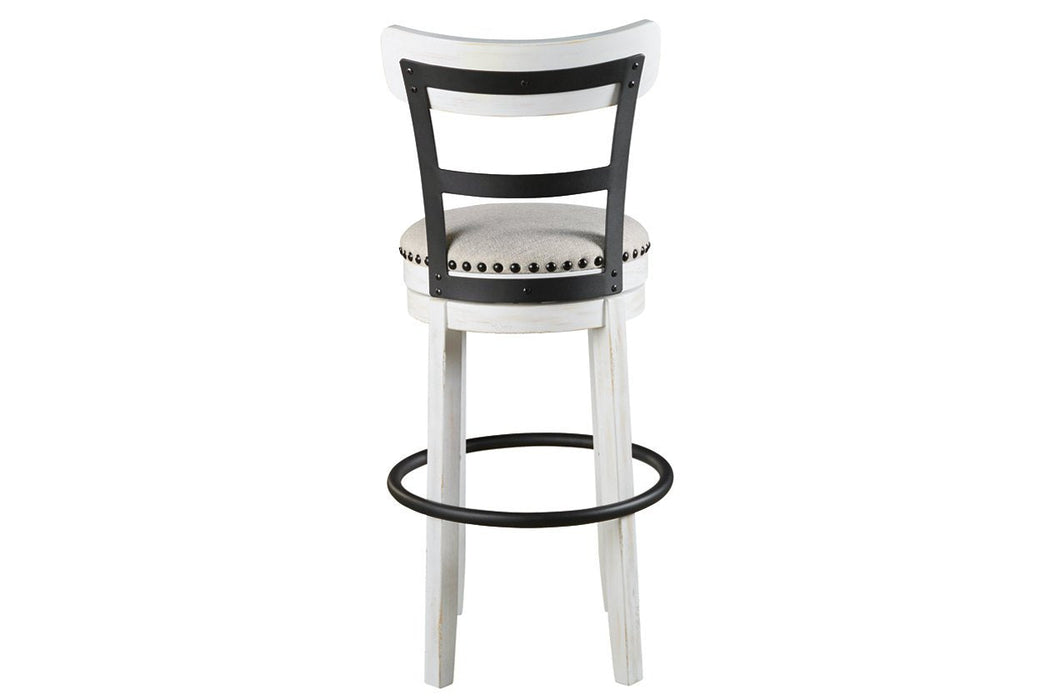 Valebeck White Bar Height Bar Stool - D546-530 - Lara Furniture