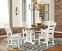 Valebeck White-Brown Dining Room Set - Lara Furniture