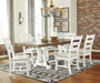 Valebeck White-Brown Dining Room Set - Lara Furniture