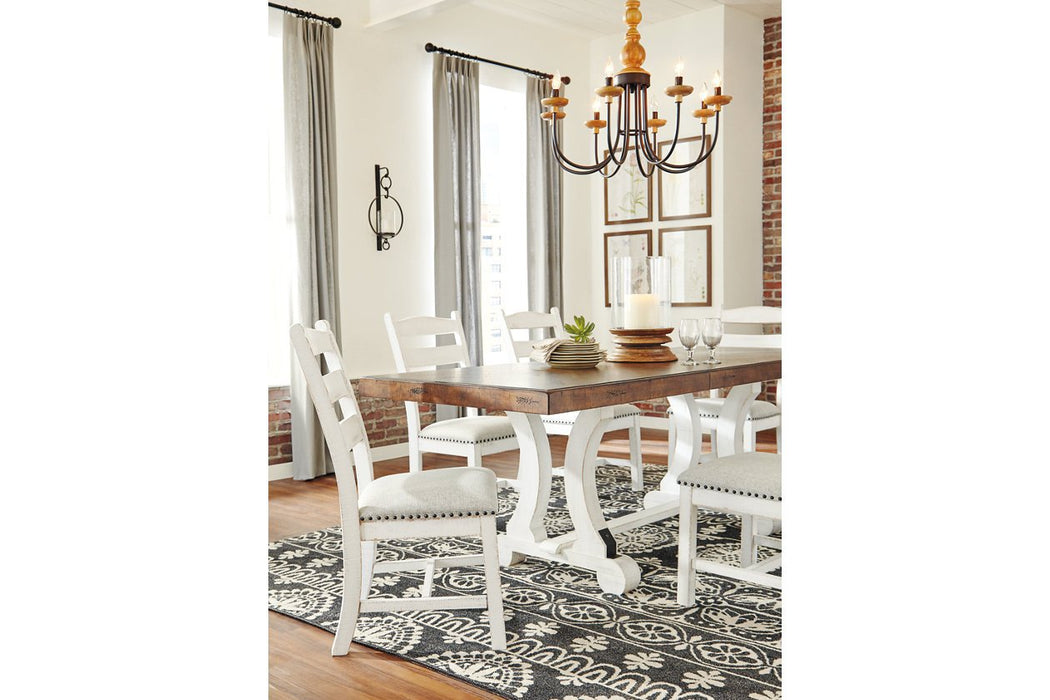 Valebeck White/Brown Dining Table - D546-35 - Lara Furniture