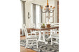 Valebeck White/Brown Dining Table - D546-35 - Lara Furniture