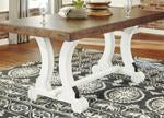 Valebeck White/Brown Dining Table - D546-35 - Lara Furniture