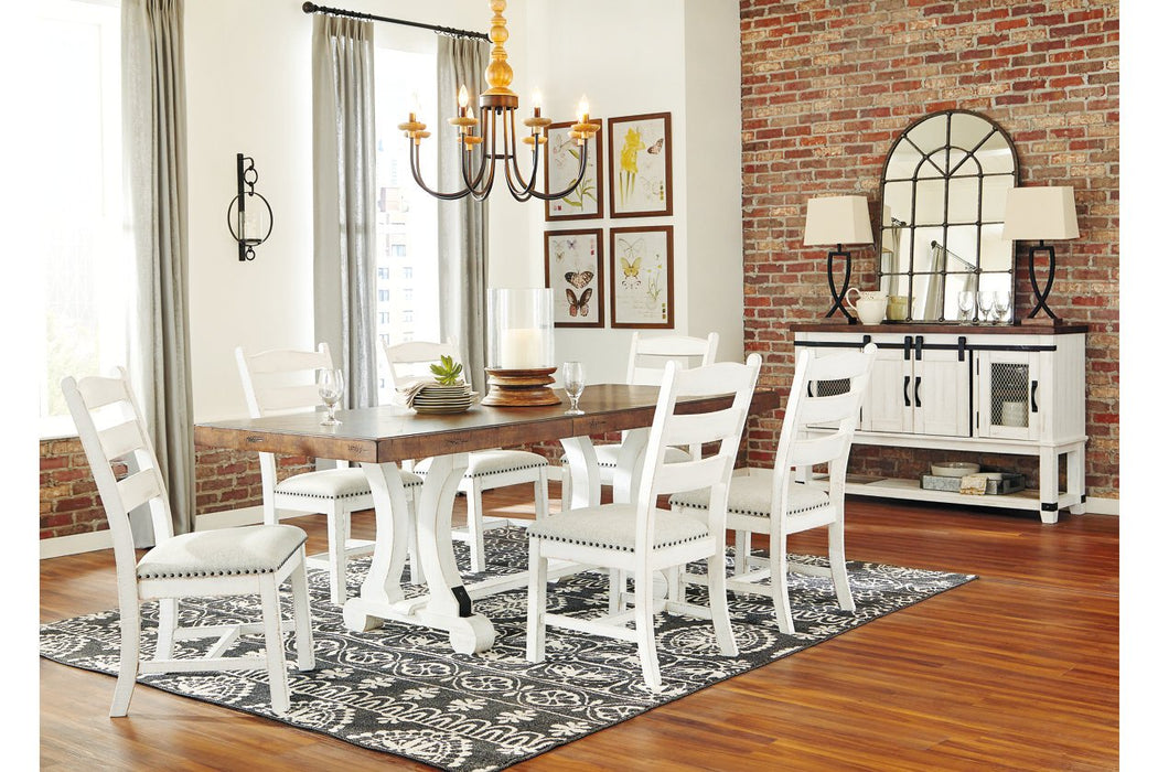 Valebeck White/Brown Dining Table - D546-35 - Lara Furniture