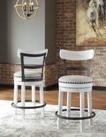 Valebeck White Counter Height Bar Stool - D546-524 - Lara Furniture