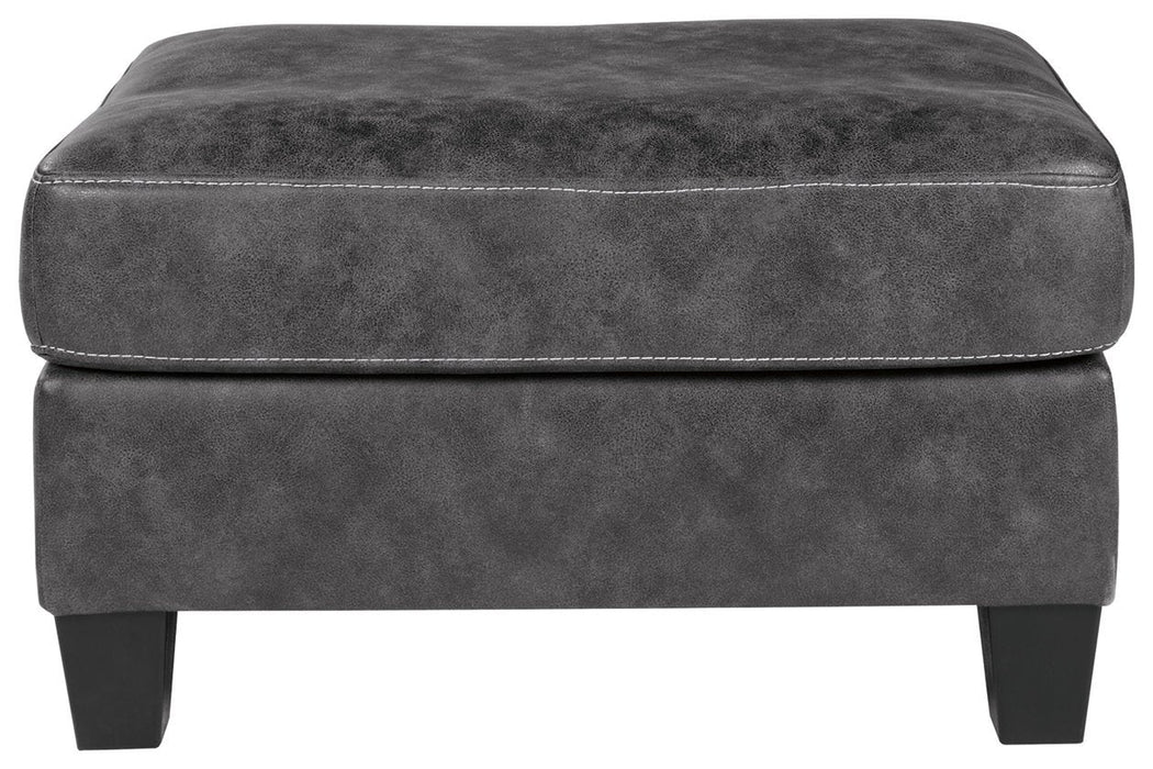 Venaldi Gunmetal Ottoman - 9150114 - Lara Furniture