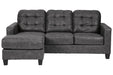 Venaldi Gunmetal Queen Sofa Chaise Sleeper - 9150168 - Lara Furniture