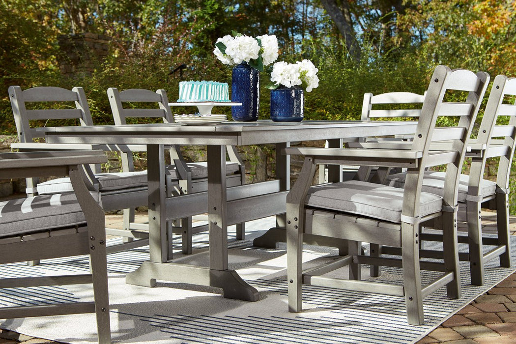 Visola Gray Outdoor Dining Table - P802-625 - Lara Furniture