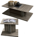 Volare Coffee Table & End Table Grey Set - Lara Furniture