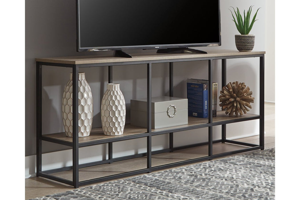 Wadeworth Brown/Black 65" TV Stand - W301-10 - Lara Furniture