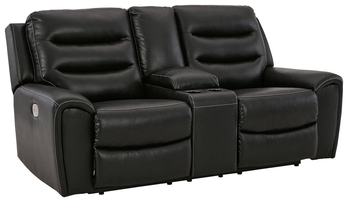 Warlin Power Reclining Loveseat with Console - 6110518 - Lara Furniture