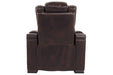 Warnerton Chocolate Power Recliner - 7540713 - Lara Furniture