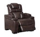 Warnerton Chocolate Power Recliner - 7540713 - Lara Furniture