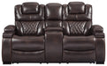 Warnerton Power Reclining Loveseat with Console - 7540718 - Lara Furniture