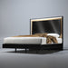 Wave Bed Dark Grey Queen - Lara Furniture