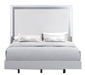 Wave Bed White Queen - Lara Furniture