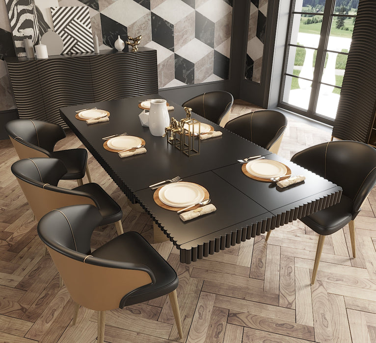 Wave Dining Table Dark Grey - i36258 - Lara Furniture