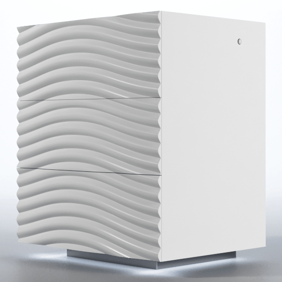 Wave Nightstand White Set - Lara Furniture