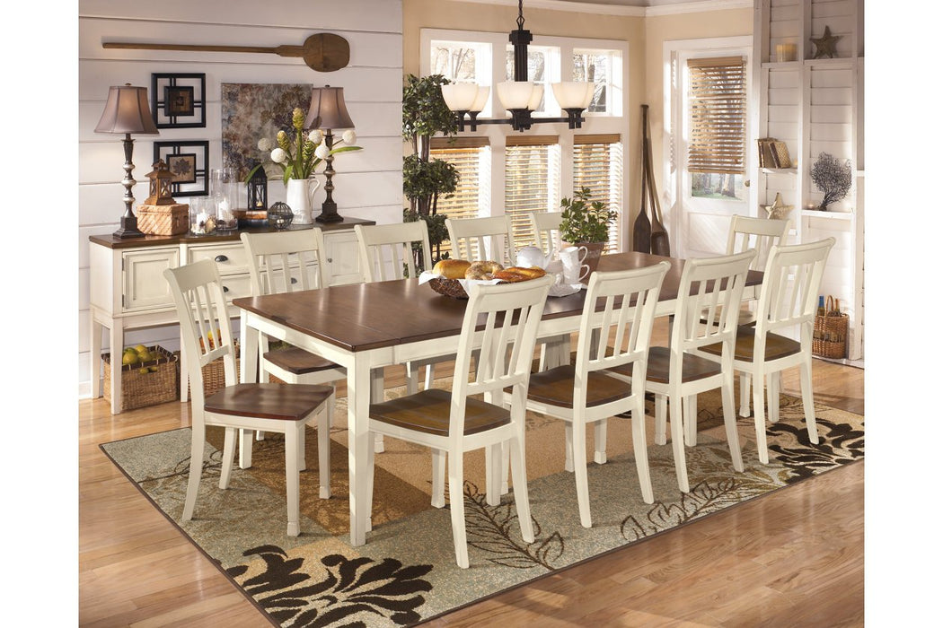 Whitesburg Brown/Cottage White Dining Chair (Set of 2) - D583-02 - Lara Furniture