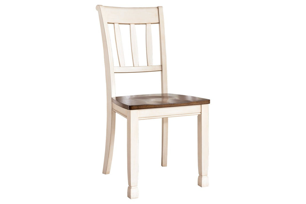 Whitesburg Brown/Cottage White Dining Chair (Set of 2) - D583-02 - Lara Furniture