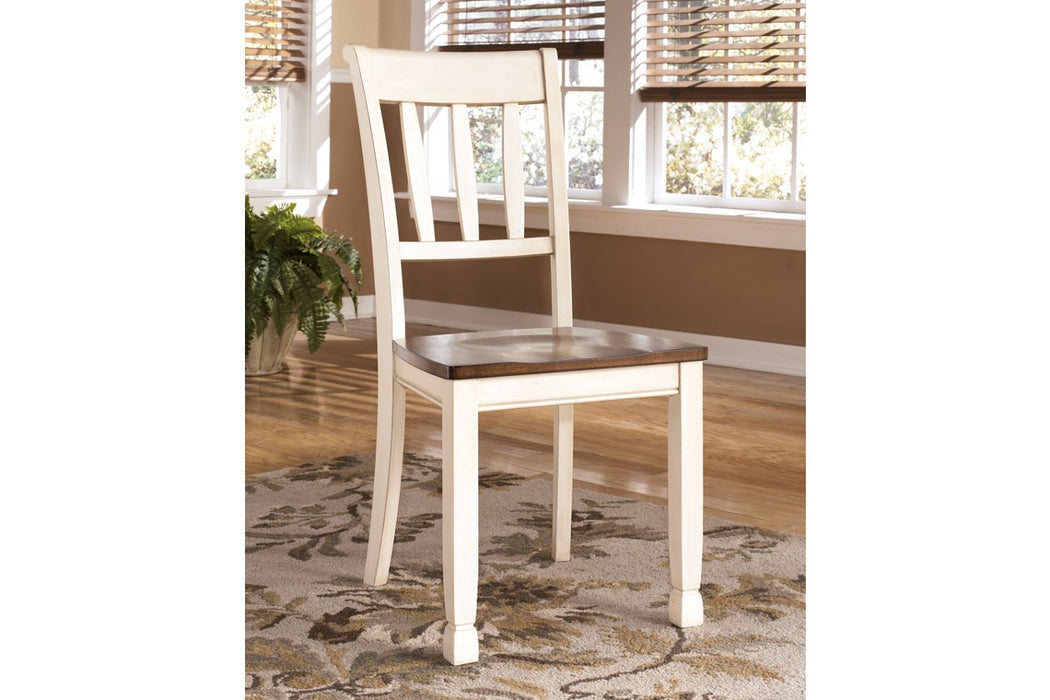 Whitesburg Brown/Cottage White Dining Chair (Set of 2) - D583-02 - Lara Furniture