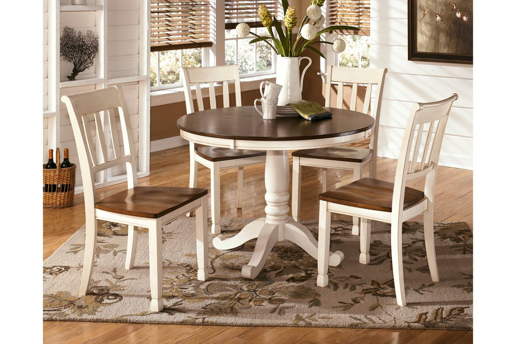 Whitesburg Brown/Cottage White Dining Chair (Set of 2) - D583-02 - Lara Furniture