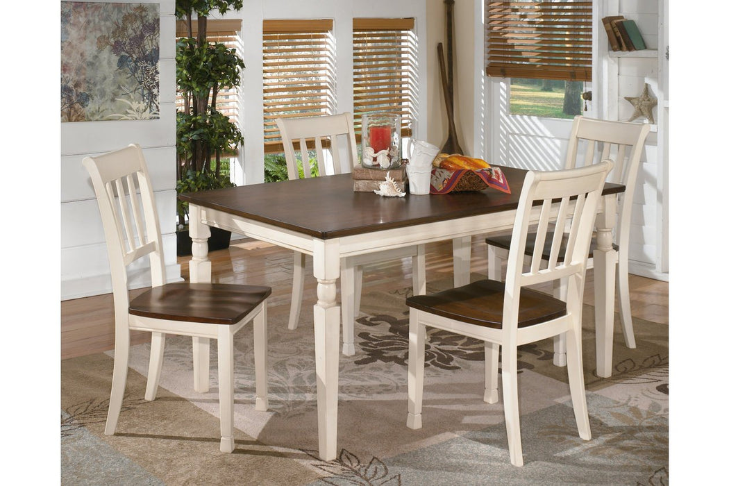 Whitesburg Brown/Cottage White Dining Chair (Set of 2) - D583-02 - Lara Furniture