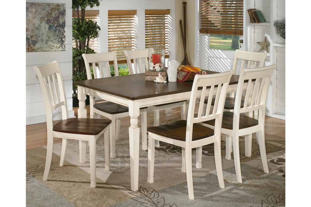 Whitesburg Brown/Cottage White Dining Chair (Set of 2) - D583-02 - Lara Furniture