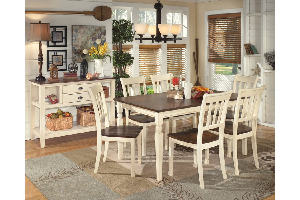 Whitesburg Brown/Cottage White Dining Chair (Set of 2) - D583-02 - Lara Furniture