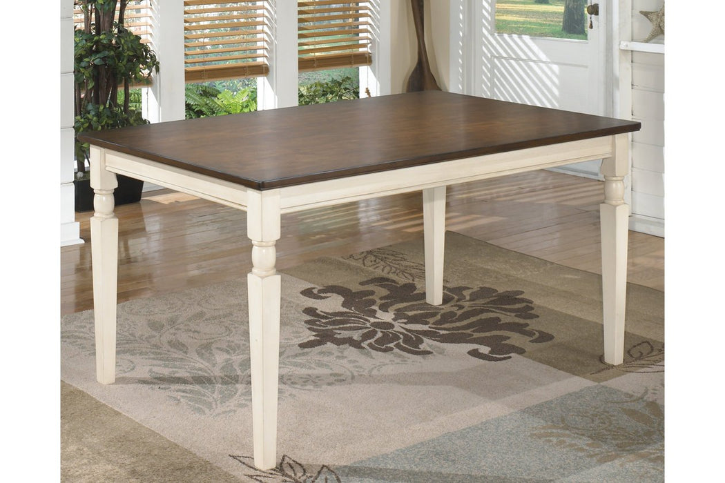 Whitesburg Brown/Cottage White Dining Table - D583-25 - Lara Furniture