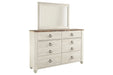 Willowton Two-tone Dresser - B267-31 - Lara Furniture