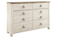 Willowton Two-tone Dresser - B267-31 - Lara Furniture