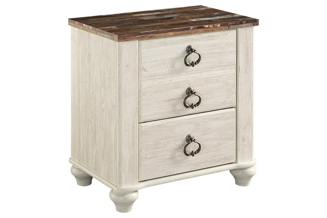 Willowton Two-tone Nightstand - B267-92 - Lara Furniture