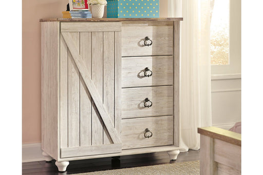 Willowton Whitewash Dressing Chest - B267-48 - Lara Furniture