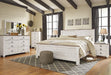 Willowton Whitewash Panel Bedroom Set - Lara Furniture