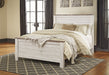 Willowton Whitewash Queen Panel Bed - Lara Furniture