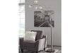 Winter Silver Finish Arc Lamp - L725089 - Lara Furniture