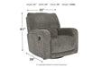 Wittlich Slate Swivel Glider Recliner - 5690161 - Lara Furniture