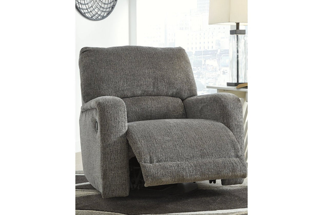 Wittlich Slate Swivel Glider Recliner - 5690161 - Lara Furniture