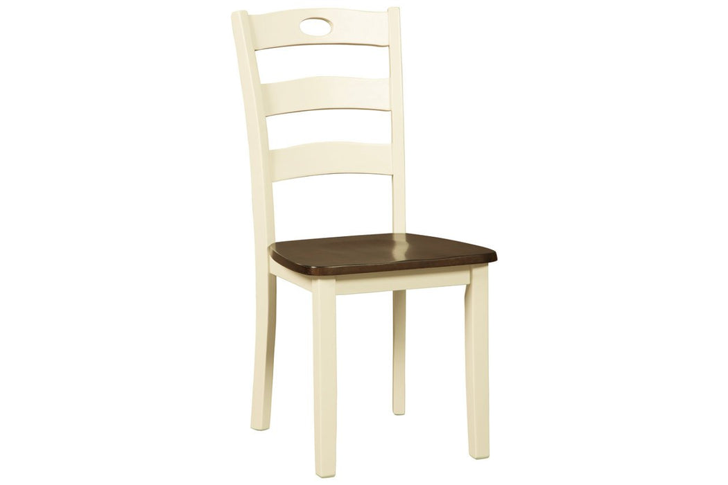 Woodanville Cream/Brown Dining Chair (Set of 2) - D335-01 - Lara Furniture