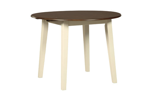 Woodanville Cream/Brown Dining Drop Leaf Table - D335-15 - Lara Furniture