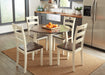 Woodanville Cream-Brown Drop Leaf Dinette Set - Lara Furniture