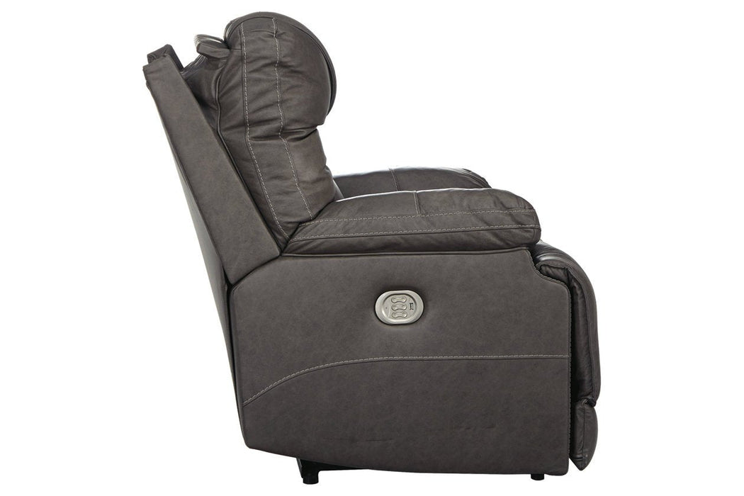 Wurstrow Smoke Power Recliner - U5460213 - Lara Furniture