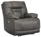 Wurstrow Smoke Power Recliner - U5460213 - Lara Furniture